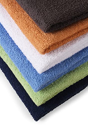 100% Cotton Bath Towel Set 6-Pack Quick Dry Super Absorbent 27x54