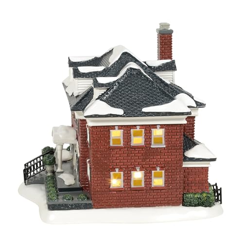 Snow Village Home Alone The McCallister House Lit Ceramic Building, 7.25"