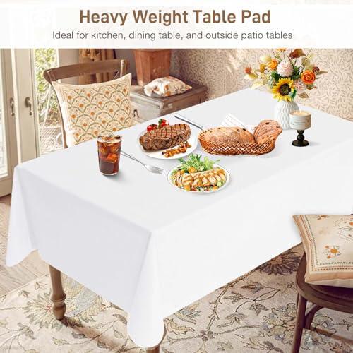 Heavy-Duty Vinyl Table Protector Pad, Waterproof & Heat Resistant 72x54