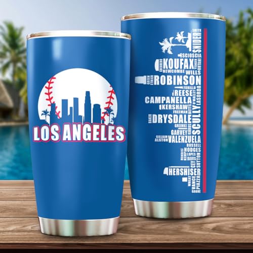 Schian 20oz Stainless Steel Insulated Skyline Tumbler with Lid - Gift for Men & Women