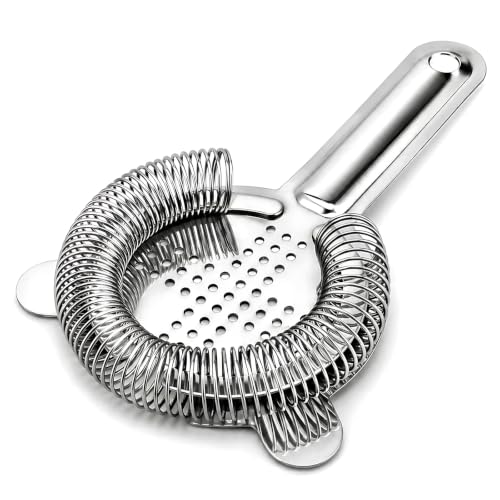 Barfroee Hawthorne Cocktail Strainer - Food-Grade Stainless Steel Bar Tool
