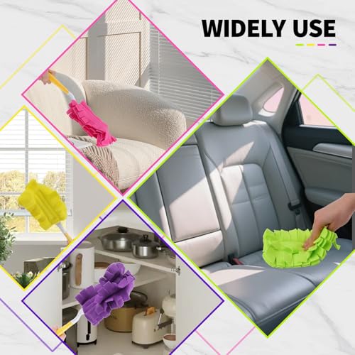Reusable Microfiber Duster Refills (8 Pack) - Washable Dusting Pads