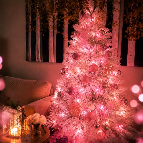 Heyworld 100 LED Pink Twinkle Christmas String Lights Romantic Glow