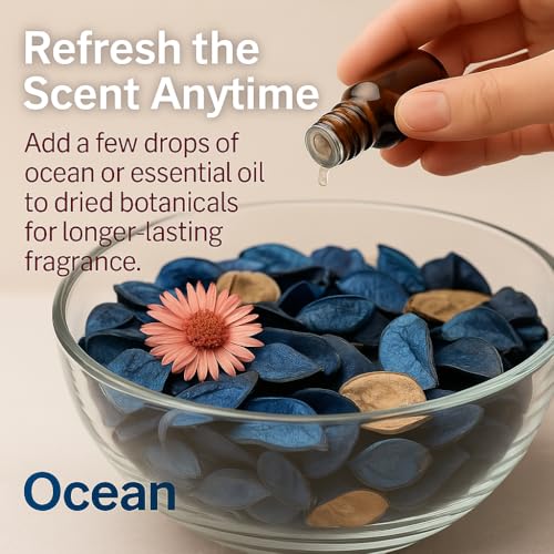 Ocean Scented Potpourri - 2 Pack Dried Botanical Blend for Home Decor