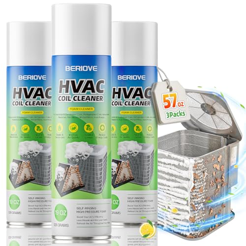 Foaming AC Coil Cleaner Spray 57oz for Evaporators and Condensers