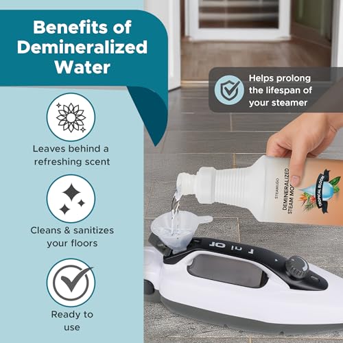 Demineralized Steam Mop Water Solution - Tropical Bloom, 32 oz
