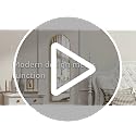 Arched Full Length Door Mirror - 14" x 48" Over the Door Wall Mirror, Gold