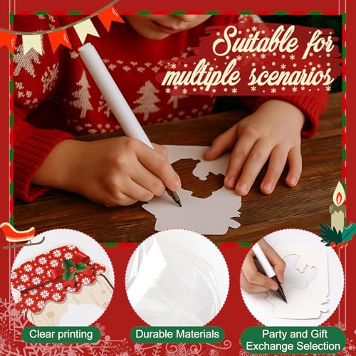 48 Christmas Mason Jar Gift Card & Treat Bag Set with Holiday Patterns
