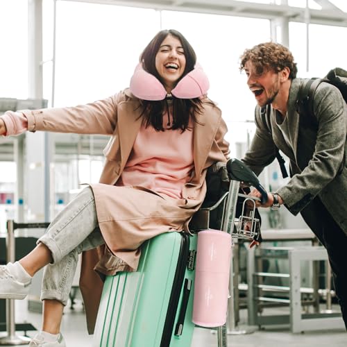 Travel Pillow and Blanket Set with Eye Mask and Earplugs
