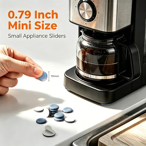 24 PCS Self-Adhesive Kitchen Appliance Sliders for Easy Countertop Movement