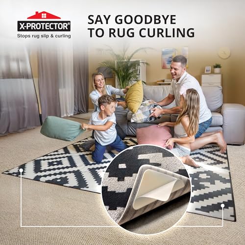 Anti-Slip Carpet Tape for Area Rugs - 8 Piece Non-Slip Rug Gripper Set