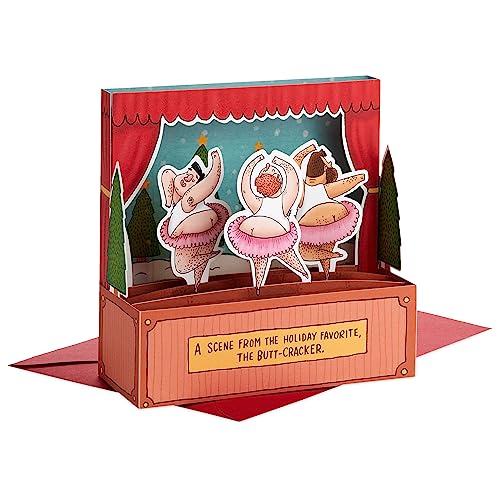 Butt Cracker Hallmark Paper Wonder Funny Pop Up Christmas Card