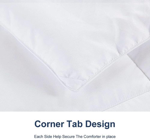 ACCURATEX Queen Duvet Insert - Fluffy 400GSM Down Alternative Comforter | Heavyweight & Warm, White, 90x90