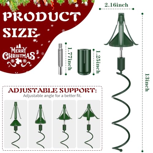 Metal Christmas Tree Topper Holder with Adjustable Attachment - Universal, Pointed Top (RGJ)