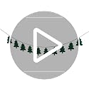 Green Christmas Tree Garland with Cotton Filling - Handmade Felt Ribbon for Holiday Decor