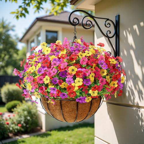 24 Bundles Artificial Daisy Flowers - UV Resistant Outdoor Faux Plants