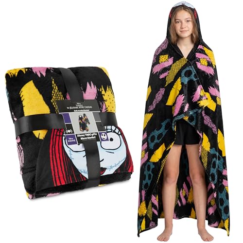 Oversized Hooded Wearable Blanket - Plush Fleece Throw 51x59 Inches