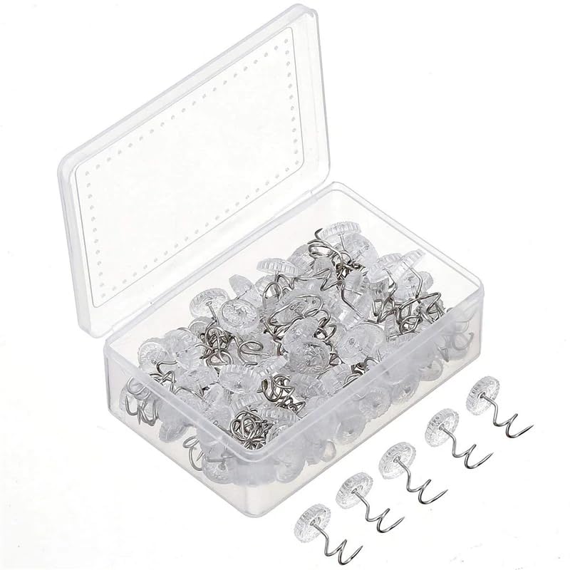 50 Pcs Transparent Upholstery Tacks for Furniture & DIY Projects