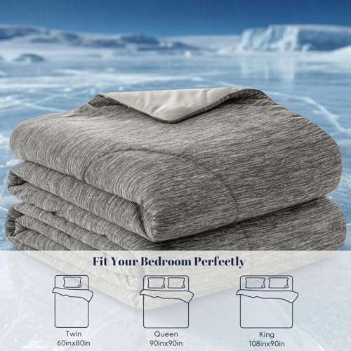 Cooling Blanket for Hot Sleepers - Soft Quilted Comforter