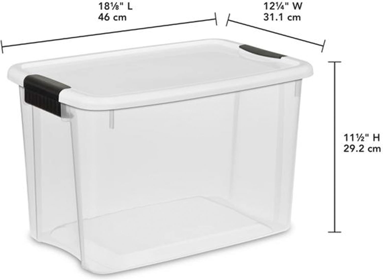 Sterilite Ultra Latching Storage Boxes - 4-Pack 70 Quart & 6-Pack 30 Quart Clear Plastic Bins