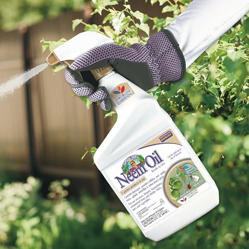 Bonide Captain Jack's Neem Oil 32 oz Ready-to-Use Spray 3-in-1 Insecticide Fungicide Miticide