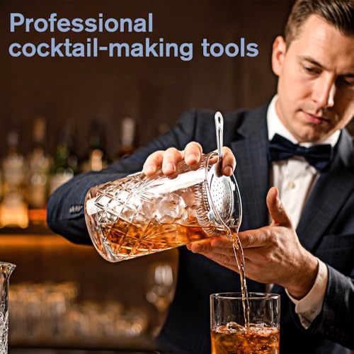 Stainless Steel Cocktail Strainer Set - Hawthorne & Julep Bar Tools for Home & Bar