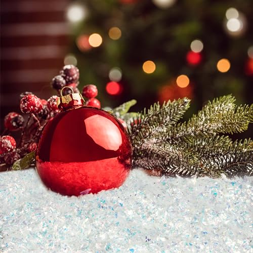 Iridescent Artificial Flake Snow - 7.05 oz Sparkling Fake Snow for Crafts