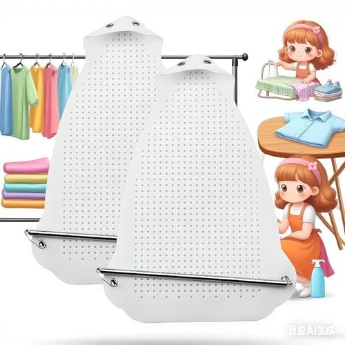 Universal Iron Shoe Cover - Non-Stick Protective Plate for Ironing (2 Pack)