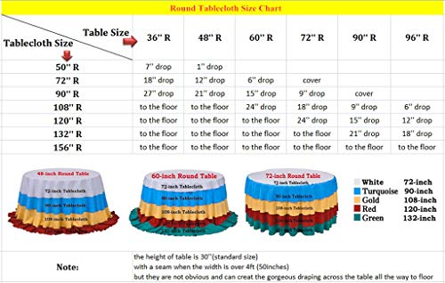 DUOBAO 60 Inch Red Sequin Tablecloth - Elegant Wedding & Christmas Decor