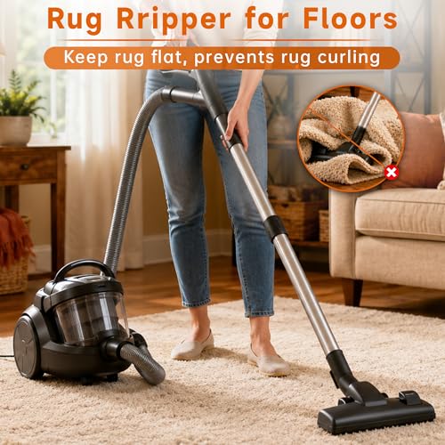 Non-Slip Rug Grippers for Hardwood Floors - 8 Pack Washable Carpet Tape