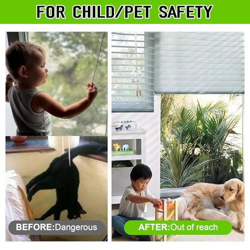 8-Pack Window Blind Cord Holders for Child and Pet Safety