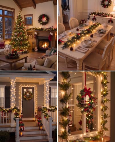 Brightown Outdoor Christmas Lights 100 Count 20Ft Incandescent String Lights