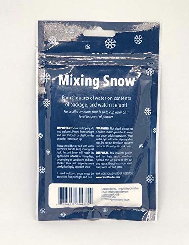 Instant Fake Snow Powder - Artificial Snow Mix for Cloud Slime & Decor