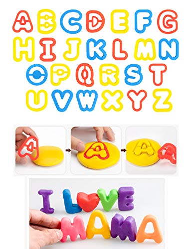 Kids Letter and Numeral Molds Tool Set 41 Pieces