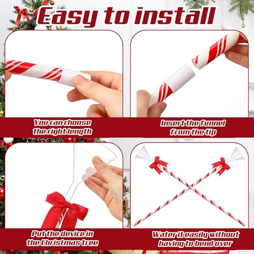 Christmas Tree Watering Funnel System with 40-Inch Long Spout, 2 Pack