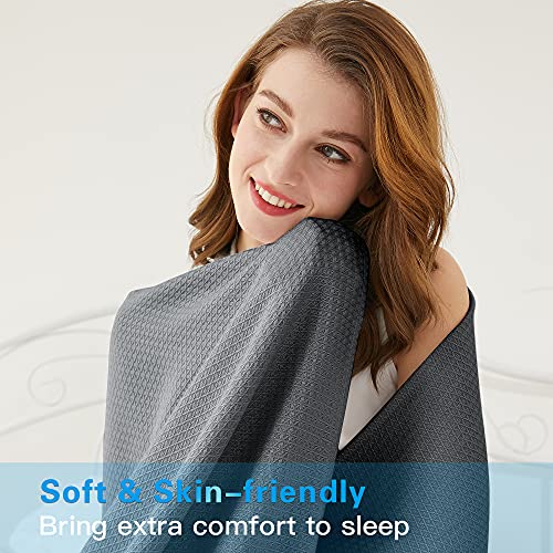 Cooling Blanket 79"x91" - 100% Rayon from Bamboo, Soft & Breathable