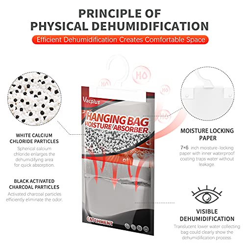 Hanging Moisture Absorber Dehumidifier Bags 10 Pack for Closet