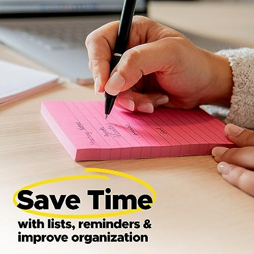 Sticky Notes, 3x3 Inches, 3 Lined Pads - Poptimistic Collection