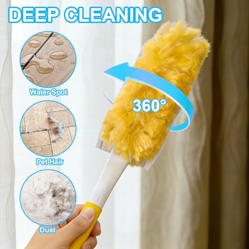 20-Pack 360° Heavy Duty Disposable Duster Refills for Multi-Surface Cleaning