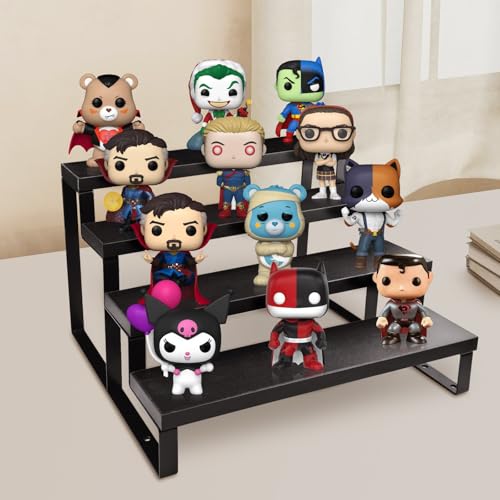 4-Tier Wooden Cologne Organizer Stand for Dresser and Vanity Display