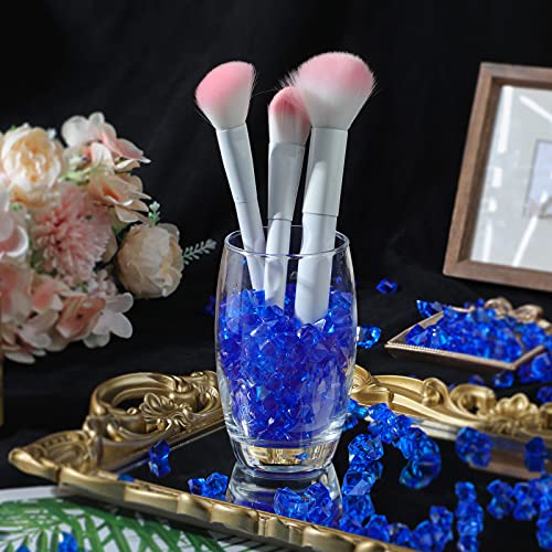 Geosar Royalblue Fake Ice Cubes & Crystals - 450 Pieces Acrylic Gems for Wedding & Party Decor