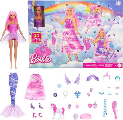 Fantasy Fashion Doll Advent Calendar with 24 Surprise Accessories & Pets