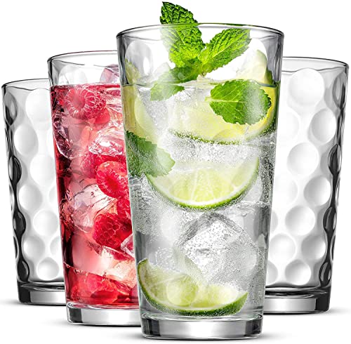 Bella Vino Set of 12 Elegant Stackable Glasses - Water, Wine, Juice & More