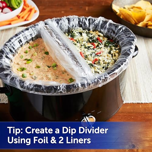 Slow Cooker Liners 20-Pack - Heat-Resistant Bags for 3-8 Qt Cookers