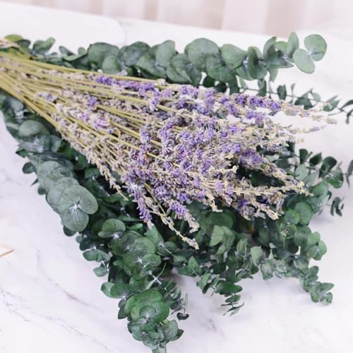 Dried Eucalyptus and Lavender Shower Bundle for Home Spa Decor