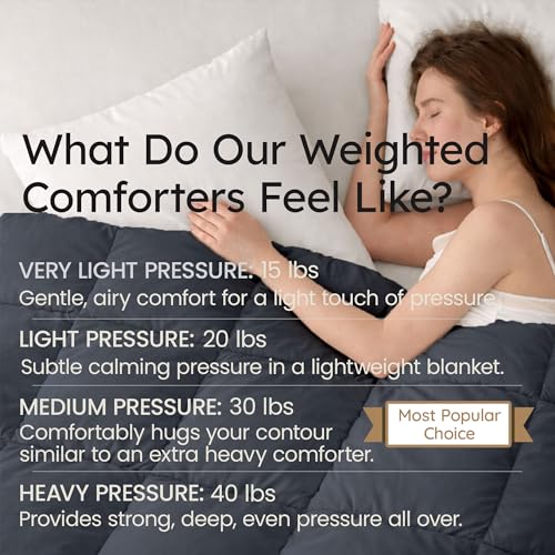 King Size Heavy Weighted Comforter 40lb | Ultra Soft & Breathable