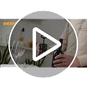 Deiss LUX Silver Wing Corkscrew Wine Opener with Built-in Bottle Opener