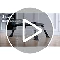 3-Level Adjustable Folding Step Stool, Heavy Duty Metal Foot Stool, 330lbs