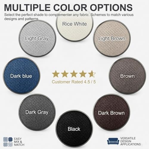 Light Grey Upholstery Tacks - Twist Pins for Slipcovers & Bed Skirts (12 Pack)
