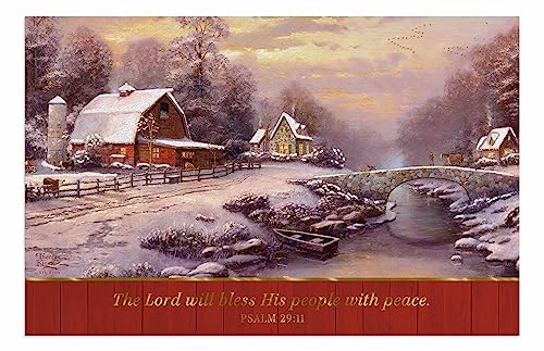 Thomas Kinkade Christmas Cards 18 Pack with Envelopes - Religious Holiday Greeting Cards